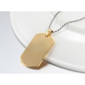 Benutzerdefinierte Gravur Edelstahl Dog Tags Halskette